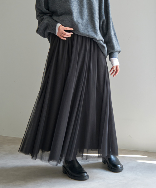 「Spick & Span」 フレアスカート 38 ベージュ系その他 レディース_画像4