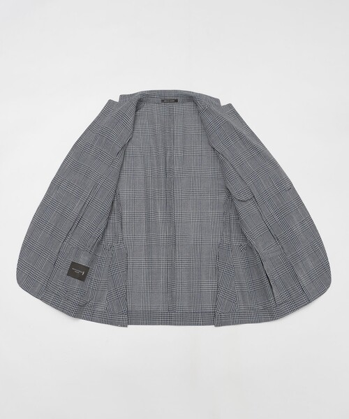 ジャケット テーラードジャケット 「LEON掲載」「BREASY JACKET」LENO CLOTH グレンチェックジャケット メンズの画像