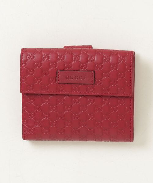 GUCCI（グッチ） マイクロGG 財布 - レッド レディース : ZOZOTOWN