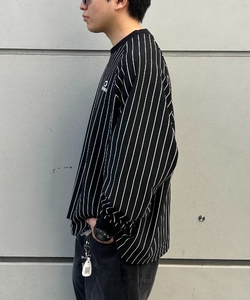 「WHO'S WHO gallery」 「KOOKY'N」長袖ポロシャツ FREE チャコールグレー メンズ_画像5