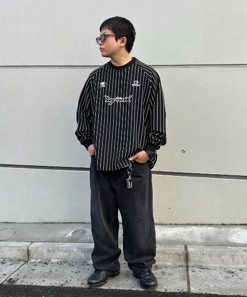 「WHO'S WHO gallery」 「KOOKY'N」長袖ポロシャツ FREE チャコールグレー メンズ_画像7
