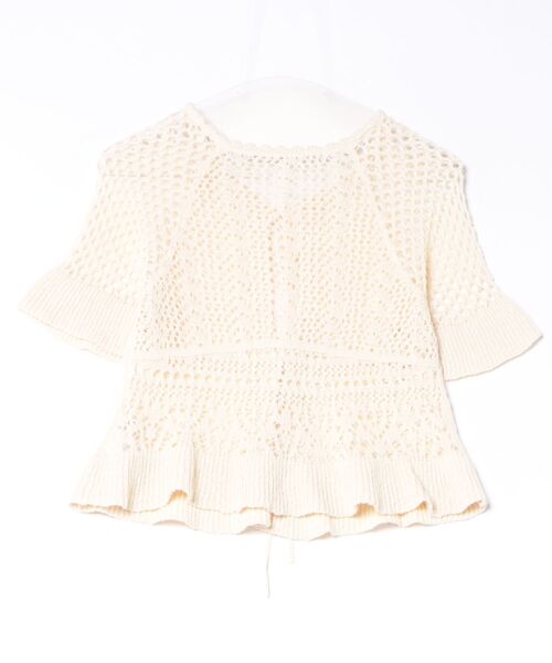CLANE（クラネ） ニット セーター CLANE W FACE RIBBON CROCHET KNIT