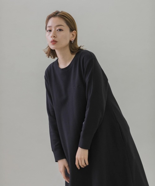 Champion（チャンピオン） 長袖ワンピース FREE ブラック レディース