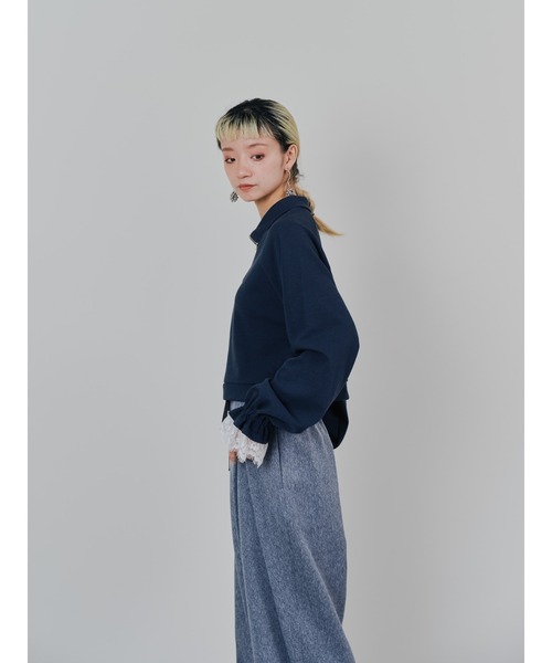 「TEVALT」 長袖カットソー 38 チャコールグレー レディース_画像8
