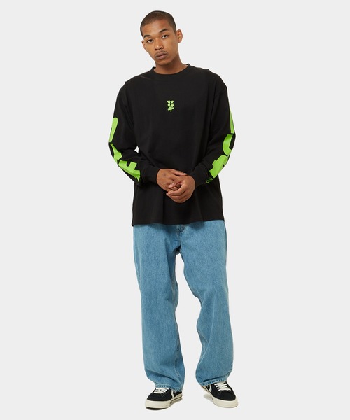 「HUF」 長袖Tシャツ X-LARGE ブラック メンズ_画像6