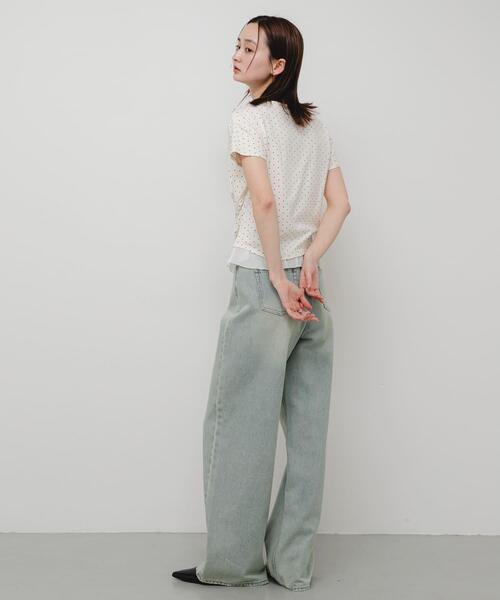 SENSE OF PLACE by URBAN RESEARCH tシャツ 半袖 フリルドレープトップ