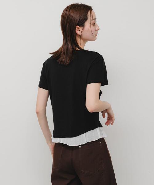 SENSE OF PLACE by URBAN RESEARCH tシャツ 半袖 フリルドレープトップ