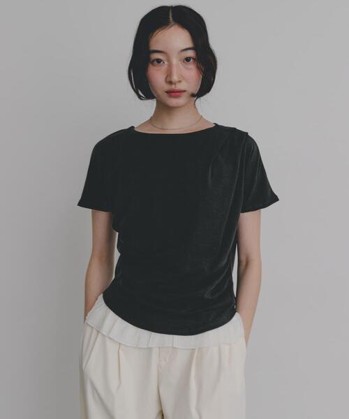 SENSE OF PLACE by URBAN RESEARCH tシャツ フリルドレープトップ