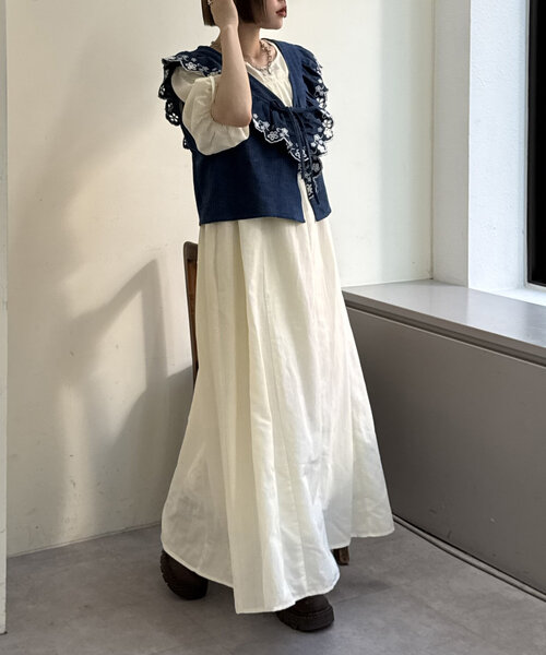 「w closet」 ベスト 0 オレンジ レディース_画像8