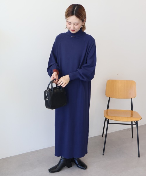 AMERICAN HOLIC（アメリカンホリック） ニットワンピース L ネイビー