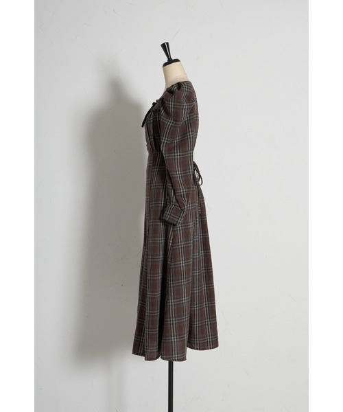 「tocco closet」 長袖ワンピース M ブラウン レディース_画像2
