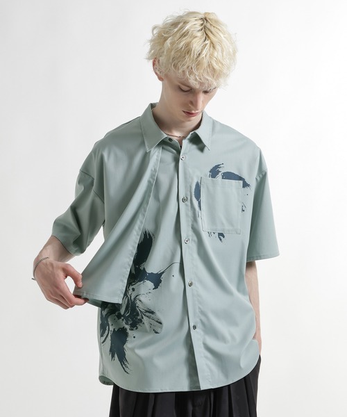 3枚まとめ売り‼️HAREシャツ HARE（ハレ） シャツ 半袖 SHINOBIフラシシャツ(HARE) メンズ