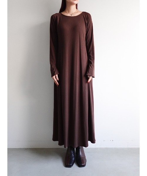 「sahara」 長袖ワンピース FREE レッド レディース_画像5