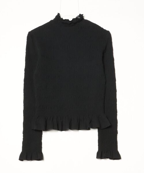 「merlette」 フリル長袖カットソー X-SMALL ブラック レディース_画像2