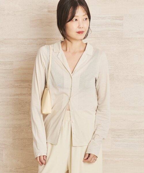 plage（プラージュ） tシャツ Open collar ロンT レディース