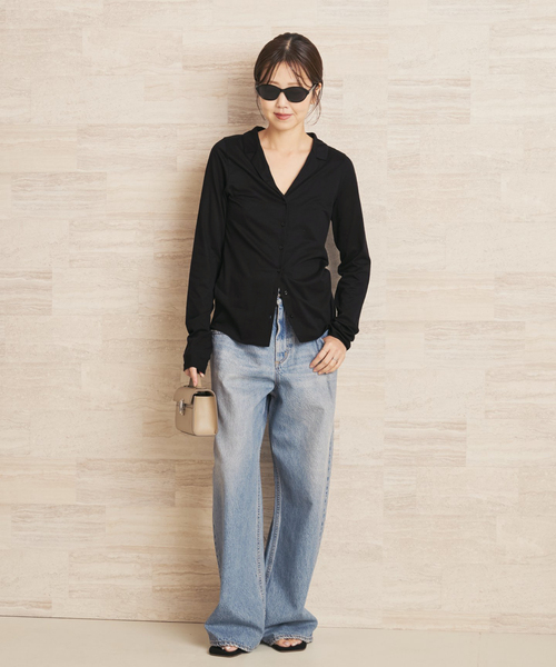 plage（プラージュ） tシャツ Open collar ロンT レディース
