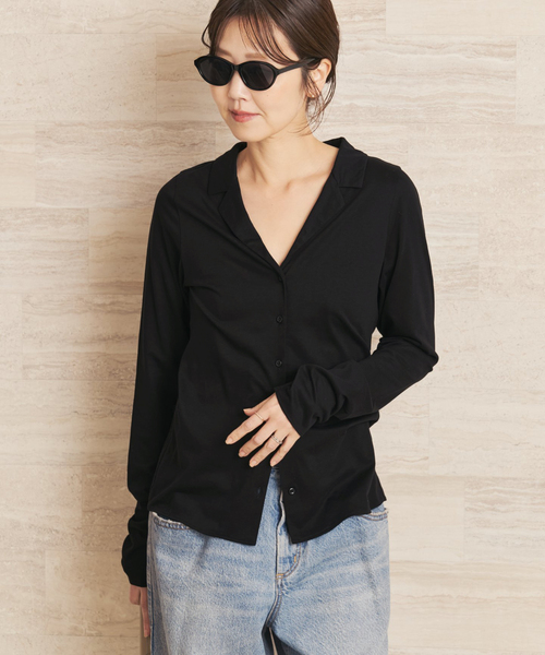 plage（プラージュ） tシャツ Open collar ロンT レディース