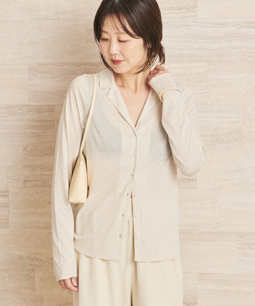 plage（プラージュ） tシャツ Open collar ロンT レディース