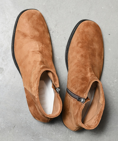 EARLE（アール） ブーツ アール / New side zip boots キップレザー