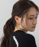 フープ ピアス ダブルラインフープピアス レディースの詳細画像1