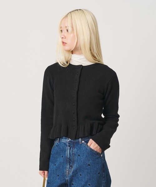 BEAUTY＆YOUTH UNITED ARROWS カーディガン ペプラム ボタン