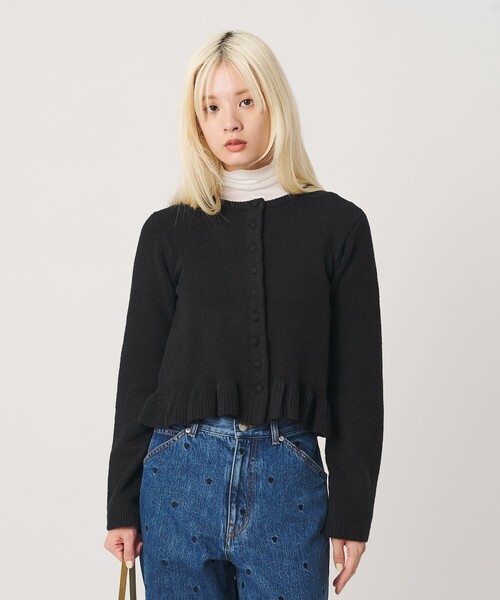 BEAUTY＆YOUTH UNITED ARROWS カーディガン ペプラム ボタン