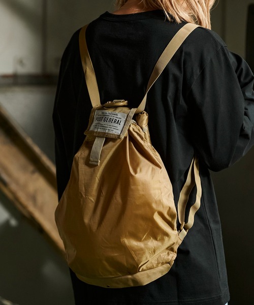 POST GENERAL エコバッグ POSTGENERAL PACKABLE DRAWSTRING BAG