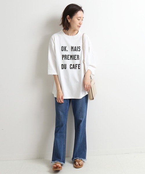 tシャツ Tシャツ OKグラフィックロゴBIGTシャツ【手洗い可能】◆ | SLOBE IENA | 05