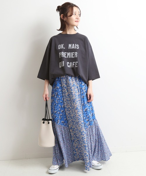 tシャツ Tシャツ OKグラフィックロゴBIGTシャツ【手洗い可能】◆ | SLOBE IENA | 21