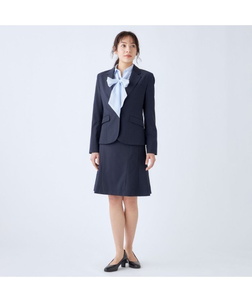 SUIT SELECT サマンサ コラボ ネイビー スカート 洗える ストレッチ SUIT SELECT スカートスーツ 「セットアップ対応」「SUIT