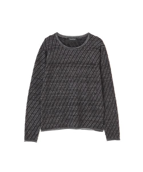 ニット セーター 「LADIES'」TORNADO MART∴バイアスタッククルーネックニット レディース