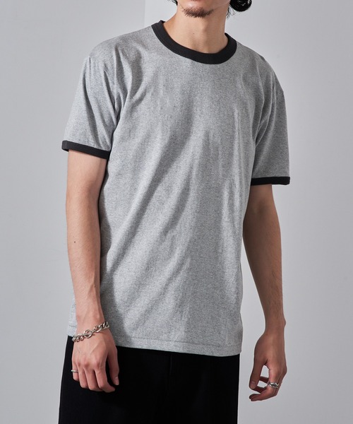 CROSS & STITCH tシャツ 半袖 「Cross＆Stitch」カレッジリンガーT