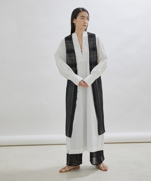 【美品✨salon adametrope レースジレ】 SALON adam et rope'（サロン アダム エ ロペ） ベスト ジレ
