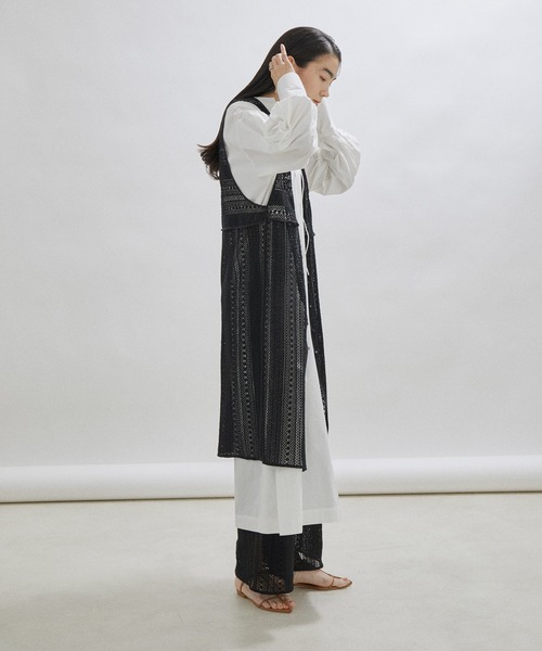 SALON adam et rope' ベスト ジレ 「セットアップ対応・手洗い