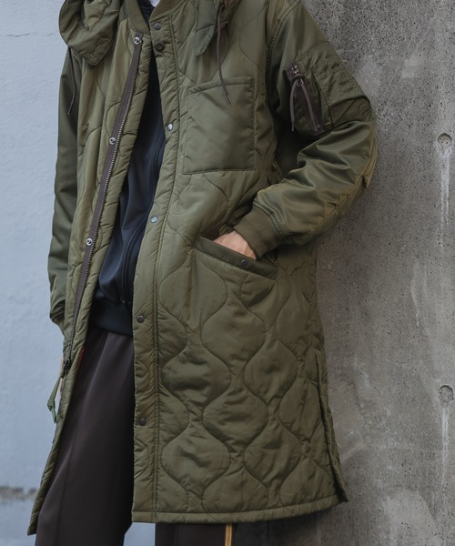AMERICAN RAG CIE ダークブラウンコート AMERICAN RAG CIE ステンカラーコート コート コットンナイロン
