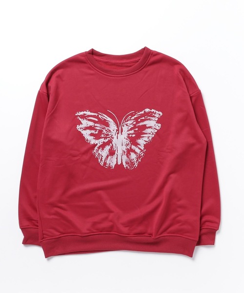 MGV（エムジーヴィー） tシャツ ストリートバタフライプリントロングT