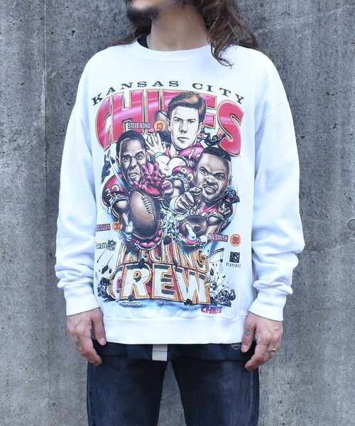 90年代 LEGENDS NFL CHIEFS トレーナー XL) Vintage 90s Kansas City Chiefs Crewneck Embroidered