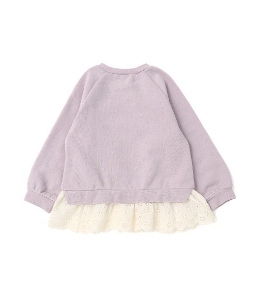 Biquette Club トレーナー リボン裾フリルトレーナー キッズ 子供服