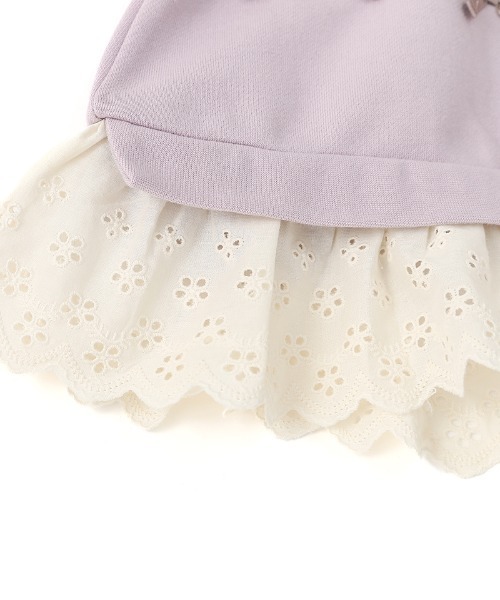 Biquette Club トレーナー リボン裾フリルトレーナー キッズ 子供服