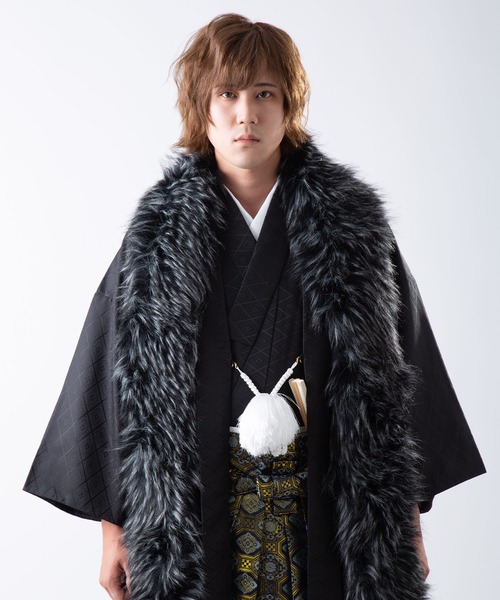KIMONOMACHI ストール マフラー メンズ ロング ファーショール 単品