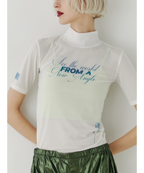 jouetie tシャツ ハーフスリーブタトゥーシアートップス