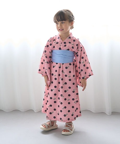 浴衣 すぽっと着れるワンピース浴衣 キッズ 子供 女の子