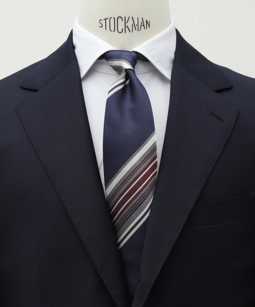 EDIFICE（エディフィス） ネクタイ PB レジメンタルマルチストライプ