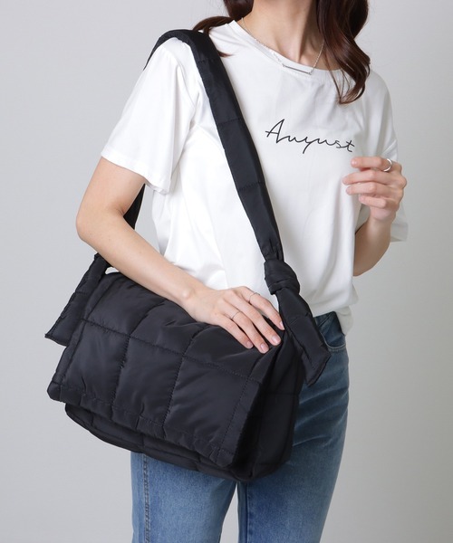 Lace Ladies ショルダーバッグ バッグ キルティング スクエア