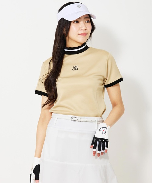 TopIsm（トップイズム） ゴルフ モックネックシャツ 半袖 ゴルフウェア