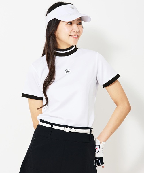 TopIsm（トップイズム） ゴルフ モックネックシャツ 半袖 ゴルフウェア