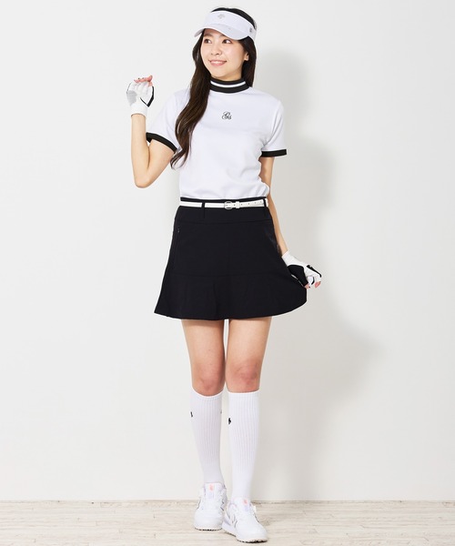 TopIsm（トップイズム） ゴルフ モックネックシャツ 半袖 ゴルフウェア