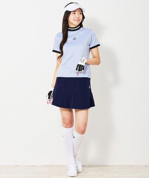 TopIsm（トップイズム） ゴルフ モックネックシャツ 半袖 ゴルフウェア