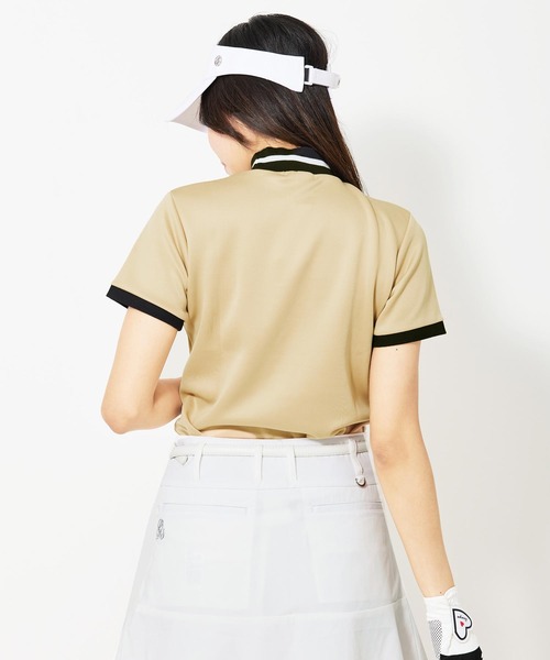 TopIsm（トップイズム） ゴルフ モックネックシャツ 半袖 ゴルフウェア
