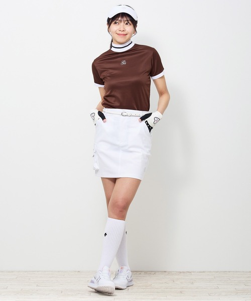 TopIsm（トップイズム） ゴルフ モックネックシャツ 半袖 ゴルフウェア